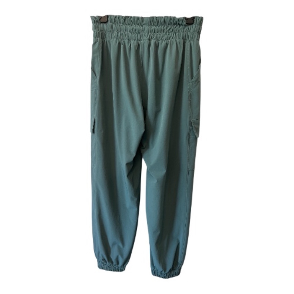 👖 EUC ATHLETA GIRL Sage Green Run Free Cargo Jogger | Size XL/14 (Fits Women’s - Picture 5 of 9